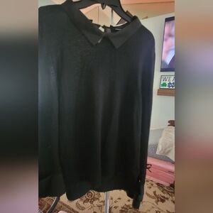 Black Button Down Shirt Classic Top